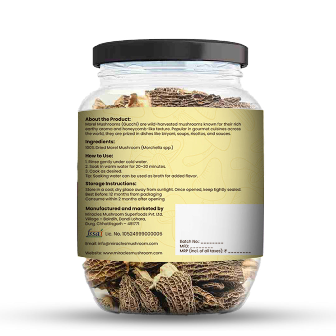 Dried Jumbo Morel (Gucchi) Mushroom