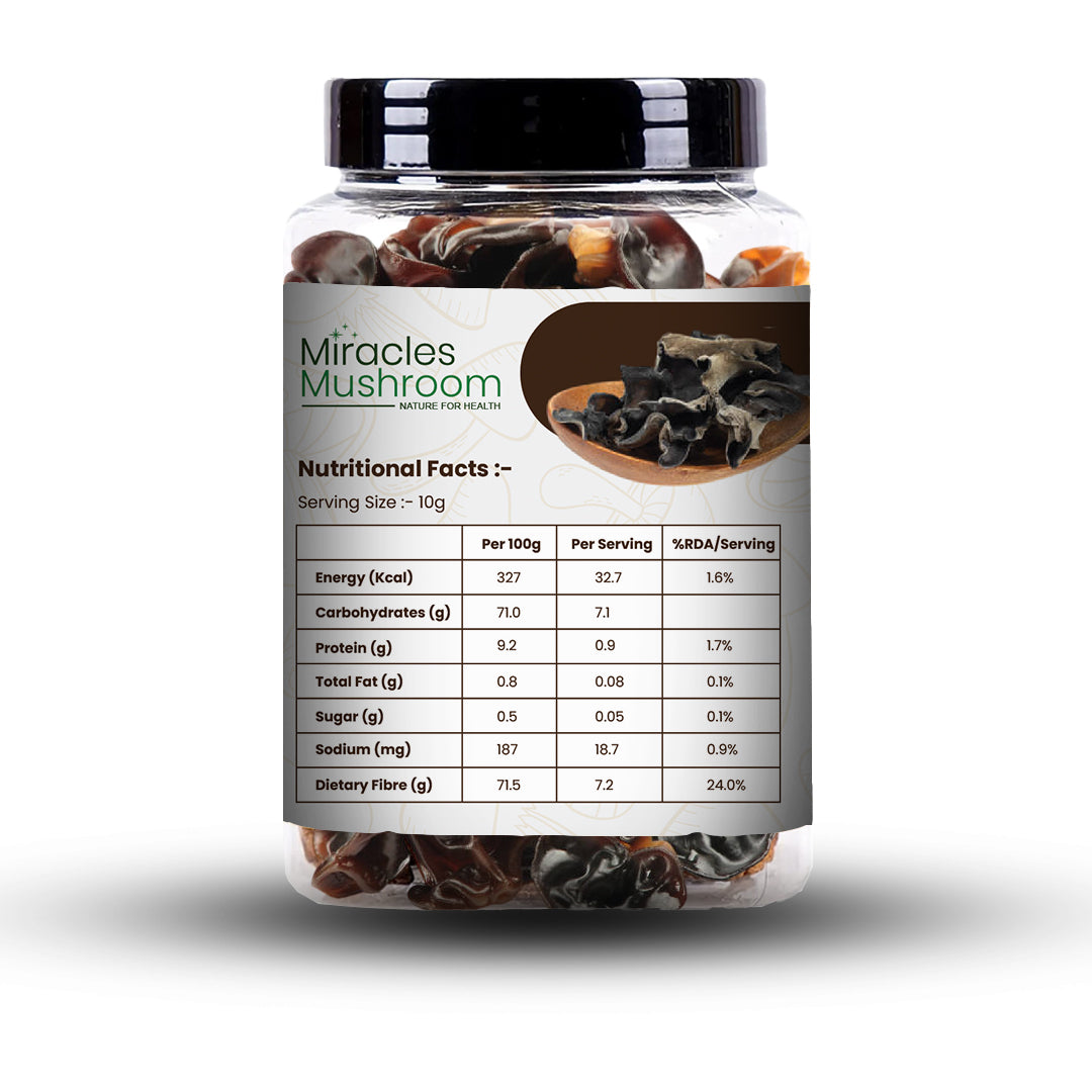 Dried Wood Ear (Black Fungus) Mushroom